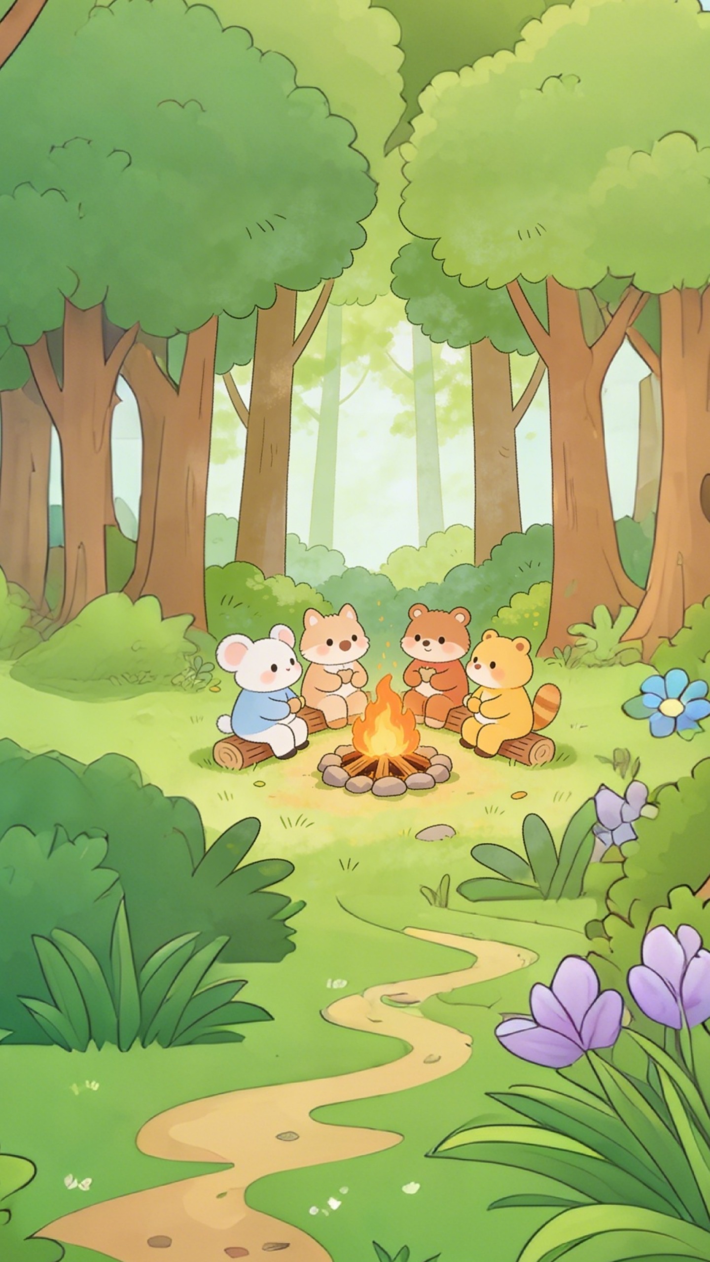 Playful Forest Friends