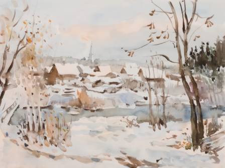 5 Warm Winter Scene Paintings to Enjoy With a Cup of Cocoa This Season